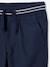 Pantalon droit cargo droit morphologique tour de hanches médium bleu nuit+sable - vertbaudet enfant 