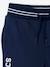 Sport joggingbroek van fleece jongens gemêleerd grijs+marineblauw - vertbaudet enfant 