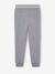 Sport joggingbroek van fleece jongens gemêleerd grijs+marineblauw - vertbaudet enfant 