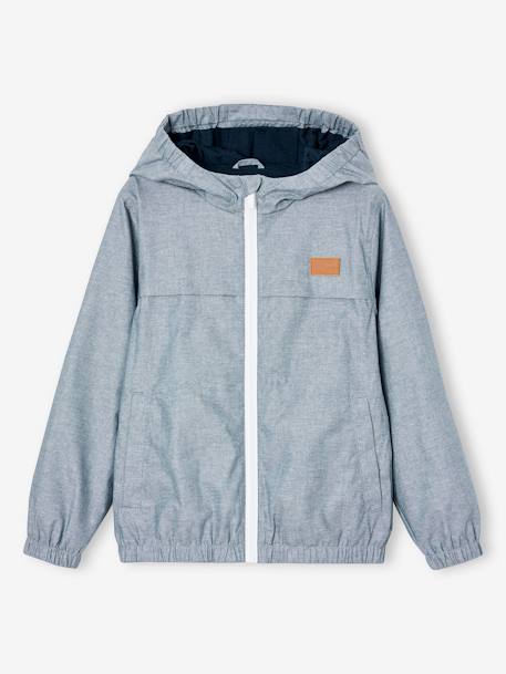 Windjack voor jongens chambray chambrayblauw - vertbaudet enfant 