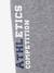 Sport joggingbroek van fleece jongens gemêleerd grijs+marineblauw - vertbaudet enfant 