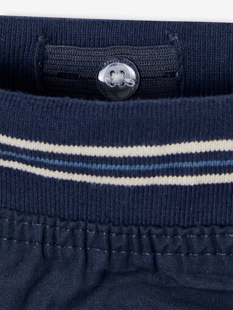 Pantalon droit cargo droit morphologique tour de hanches médium bleu nuit+sable - vertbaudet enfant 