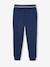 Sport joggingbroek van fleece jongens gemêleerd grijs+marineblauw - vertbaudet enfant 