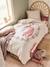 Parure housse de couette enfant et taie d'oreiller PETITE LICORNE, avec coton recyclé blanc imprimé - vertbaudet enfant 