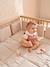 Tour de lit / tour de parc pare-chocs en gaze de coton uni olive+taupe - vertbaudet enfant 