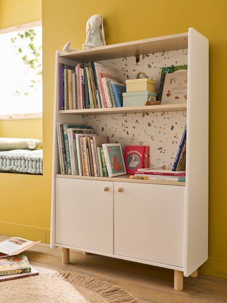 Lage boekenkast met plank LIGNE TERRAZZO beige - vertbaudet enfant 