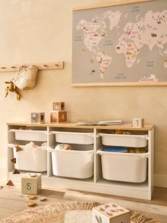 Chambre et rangement-Rangement-Rangement livres-Meuble de rangement horizontal avec bac plastique