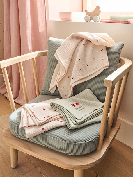 Lot de 3 langes CHERRY beige imprimé - vertbaudet enfant 