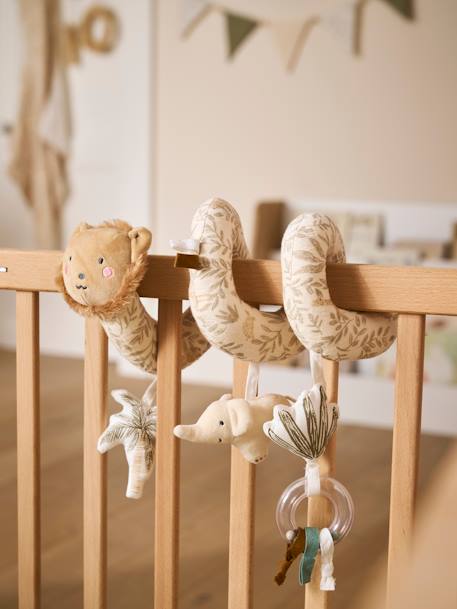 Activiteitenspiraal leeuw in fluweel BABYLON beige - vertbaudet enfant 