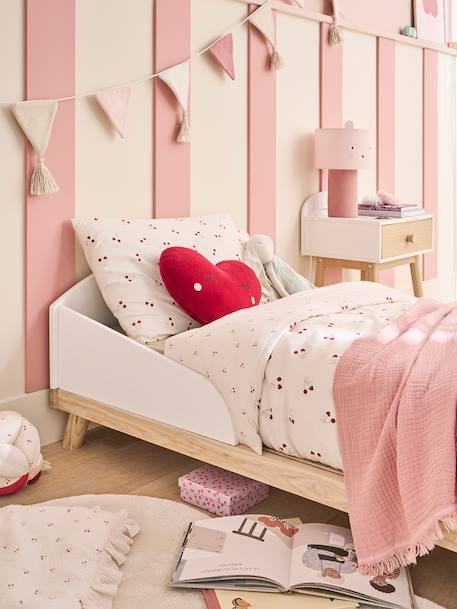 Mitwachsendes Babybett KONFETTI 70 x 140 cm wit - vertbaudet enfant 