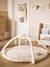 Tapis d'éveil avec arches et rebord beige+blanc+orange+rouge - vertbaudet enfant 