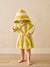 Peignoir de bain Bébé rayures TRANSAT capsule famille personnalisable, avec coton recyclé rayé jaune+rayé vert+rayé violet - vertbaudet enfant 