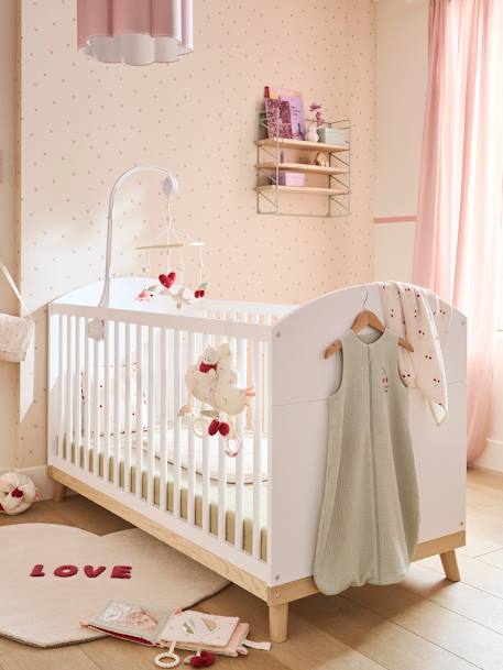 Mitwachsendes Babybett KONFETTI 70 x 140 cm wit - vertbaudet enfant 