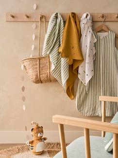 Verzorging-Matras, luieraccessoire-Set van 3 lange luiers in katoenen gaas SAVANA 