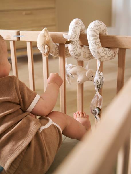 Activiteitenspiraal leeuw in fluweel BABYLON beige - vertbaudet enfant 