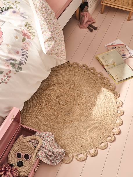 Tapis rond en jute FESTON beige - vertbaudet enfant 