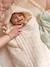 Nid d'ange enveloppant en coton beige imprimé+bleu glacier+imprimé grenier - vertbaudet enfant 