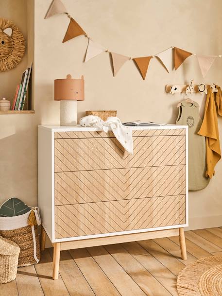 Guirlande fanions en gaze de coton cannelle+vert sauge - vertbaudet enfant 