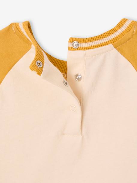 T-shirt  bébé 'cool baby' manches longues moutarde - vertbaudet enfant 