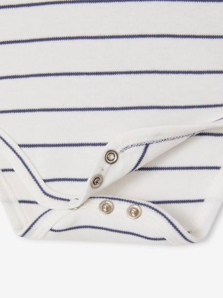 Body manches longues bébé avec col en popeline écru - vertbaudet enfant 