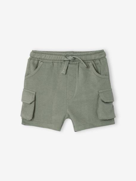 Kort stijlvol babypakje in getextureerde fleece hazelnoot+kaki - vertbaudet enfant 