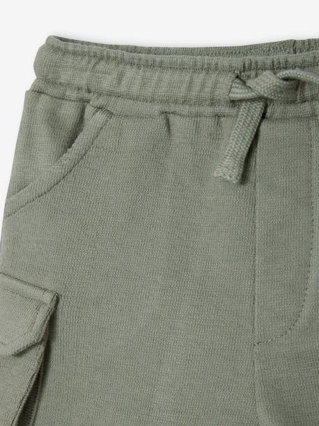 Kort stijlvol babypakje in getextureerde fleece hazelnoot+kaki - vertbaudet enfant 