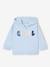 Babysweater met rits en capuchon ecru+hemelsblauw - vertbaudet enfant 
