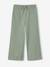 Pantalon fille legging large écru+vert sauge - vertbaudet enfant 