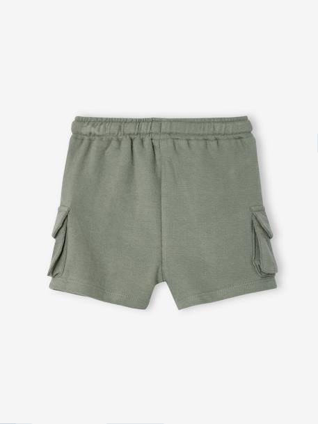 Kort stijlvol babypakje in getextureerde fleece hazelnoot+kaki - vertbaudet enfant 