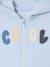 Babysweater met rits en capuchon ecru+hemelsblauw - vertbaudet enfant 