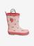 Regenlaarzen voor meisjes roze, bedrukt+veel paars - vertbaudet enfant 