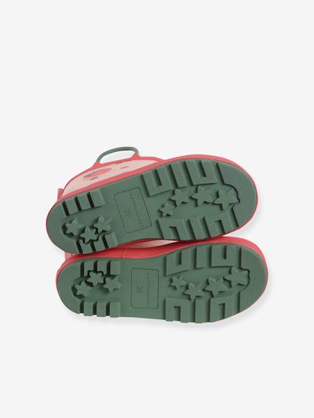 Regenlaarzen voor meisjes roze, bedrukt+veel paars - vertbaudet enfant 