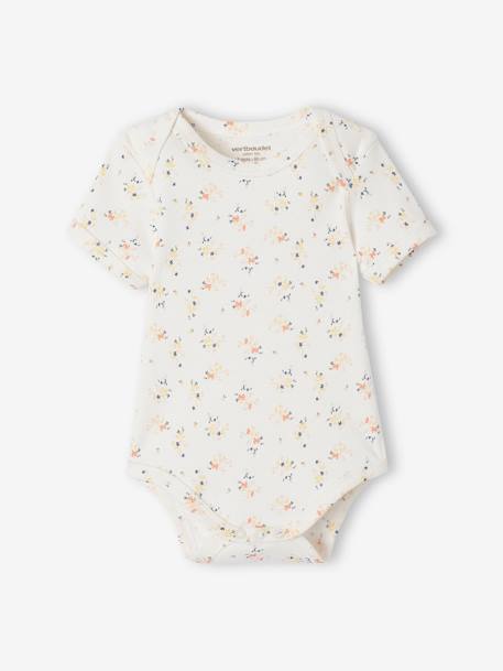 Set met 5 rompers korte mouwen ecru - vertbaudet enfant 
