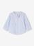 Gestroomde overhemd + broek baby marineblauw - vertbaudet enfant 