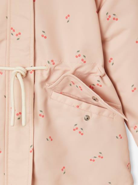 Parka fille 3 en 1 à capuche rose pâle - vertbaudet enfant 