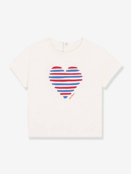 Tee-shirt bébé manches courtes blanc - vertbaudet enfant 