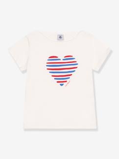 -Tee-shirt enfant manches courtes coeur