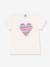 Tee-shirt enfant manches courtes coeur blanc - vertbaudet enfant 