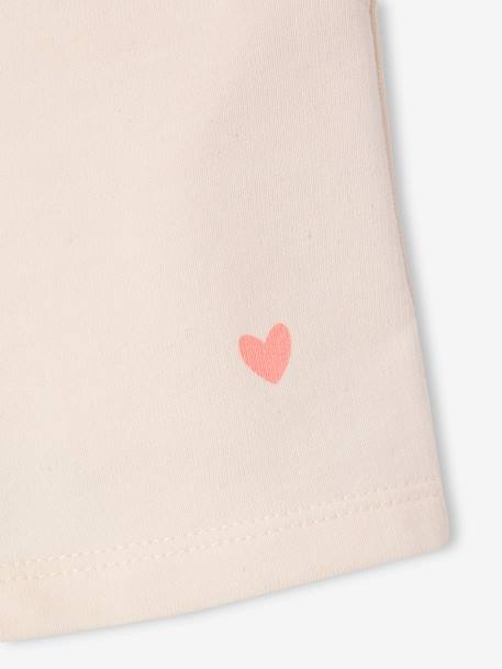 Sweat- en shortset voor baby's ecru - vertbaudet enfant 