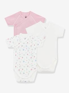 Bébé-Body-Lot de 3 bodies croisés manches courtes bébé