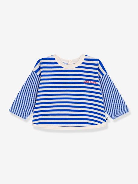 Bébé-Tee-shirt bébé en coton manches longues rayé