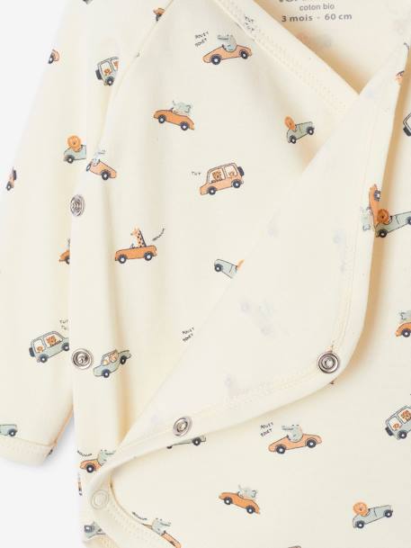 Ensemble naissance body + salopette + bonnet + gilet personnalisable rose+vert d'eau - vertbaudet enfant 