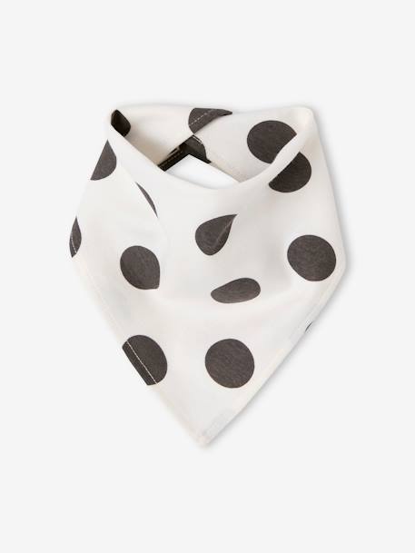 Coffret naissance body bébé et bavoir à pois écru - vertbaudet enfant 