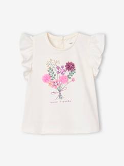 -T-shirt bébé fleurs en relief