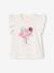 T-shirt bébé fleurs en relief rose grisé+vanille - vertbaudet enfant 