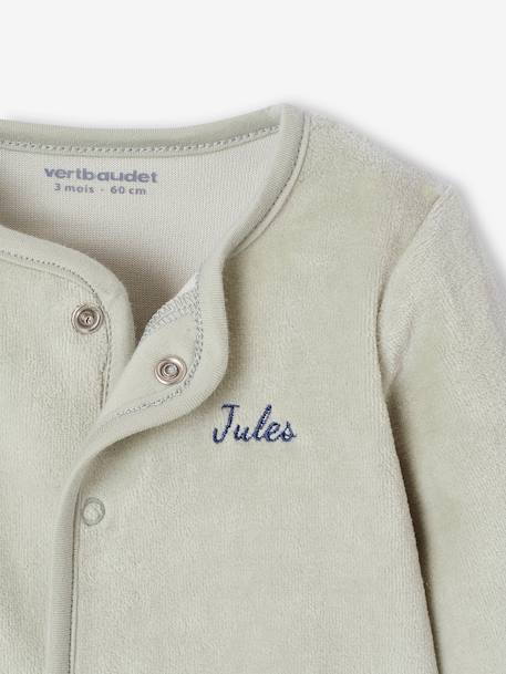 Ensemble naissance body + salopette + bonnet + gilet personnalisable rose+vert d'eau - vertbaudet enfant 