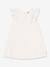 Robe enfant en coton manches courtes blanc - vertbaudet enfant 