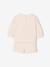Sweat- en shortset voor baby's ecru - vertbaudet enfant 
