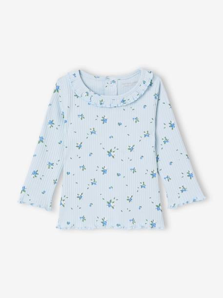 Bébé-T-shirt bébé en maille côtelée manches longues