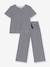 Pyjama enfant manches courtes jambes amples rayé marine - vertbaudet enfant 
